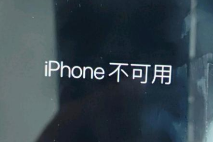 眉县苹果服务网点分享锁屏界面显示“iPhone 不可用”如何解决 